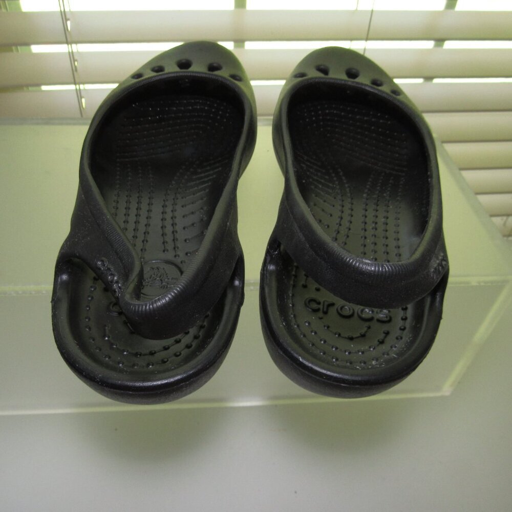 CROCS Slingback Black Ballet Flats – Women’s US 6 * Casual Minimalist Slip-On - Picture 7 of 8